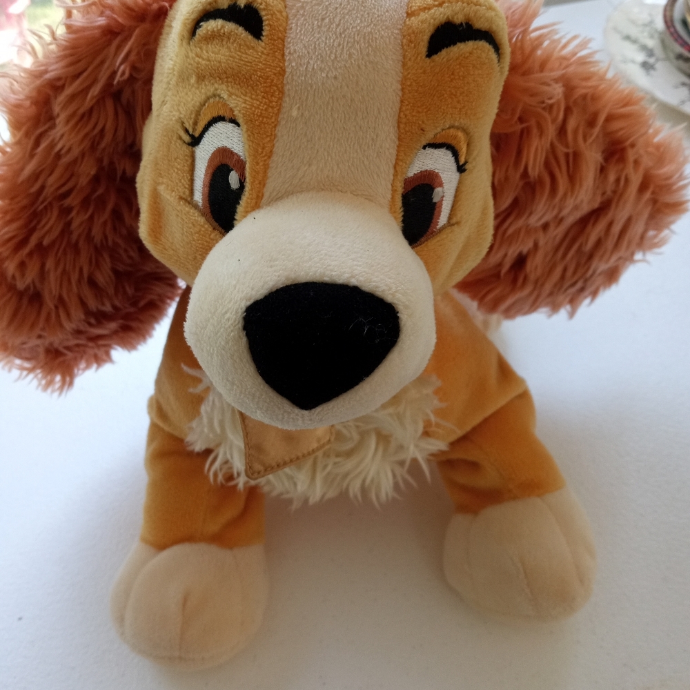 Disney Store 13" Lady Cocker Spaniel Lady and The Tramp Plush